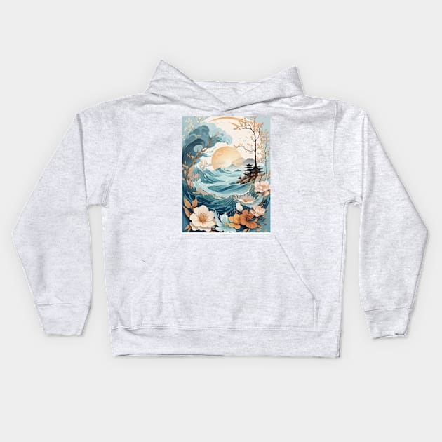 Anime vacation dream Kids Hoodie by JennAshton